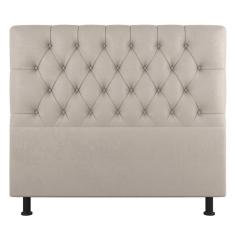 Imagem de Cabeceira Cama Box Casal Nice 140cm Suede Bege - Abmaza