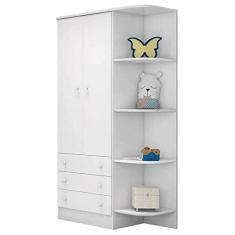 Imagem de Guarda Roupas Infantil 2 portas 3 Gavetas Branco/Branco 825 Qmovi