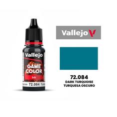 Imagem de Vallejo Game Color Dark Turquoise 72.084 Turquesa Oscuro Tinta Pintura de Miniaturas