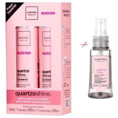 Imagem de Kit Cadiveu Quartzo Shine Boca Rosa + Reparador De Pontas - Cadiveu Pr