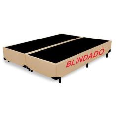 Imagem de Base Box King Bipartido Blindado Sintético Bege - Imperium do Sono