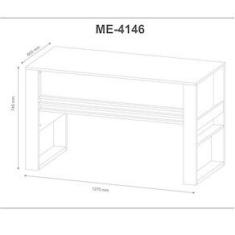Imagem de Mesa Escrivaninha Para Escritorio ME4146  Tecno Mobili