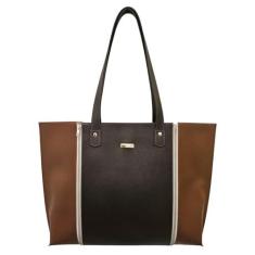 Imagem de Bolsa Intercambiável 277-R Personalizada Raffai Couros (Café - Abas Caramelo)