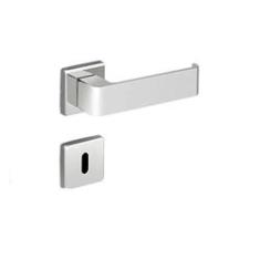 Imagem de Fechadura Lexi Imab Interna Quarto Chave Grande Escovada Cromo Acetinada Ca 55mm