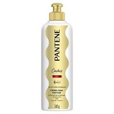 Imagem de Pantene - Creme de Pentear Cabelo Cacheado, Cachos Hidra-vitaminados, Frizz Control, Cachos 3ABC, sem Sal, 240 ml