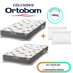 Imagem de Colchão Solteiro Espuma D33 Ortobom 88x188( Kit duas peças)