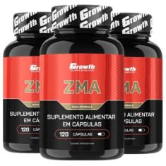 Imagem de Zma 120 Cápsulas Growth Supplements Kit 3 Potes