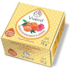 Imagem de Sabonete Em Barra Limpeza Suave Bergamota E Gêranio Natural Vegano Vverd