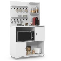 Imagem de Armário Multiuso 2 Portas Cantinho do Café Aconchego Branco - Patrimar