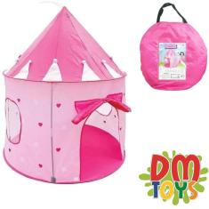 Imagem de Barraca Toca Cabaninha Infantil Castelo Das Princesas Dm Toys Com Bolsa Para Transporte
