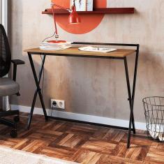 Imagem de escrivaninha dobrável paricel preta e 