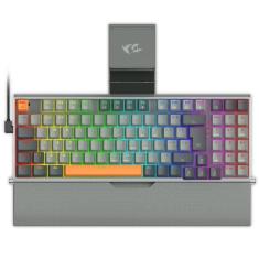 Imagem de Teclado Mecânico Redragon Olaf Cinza Rgb Abnt2 Switch Brown