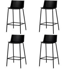 Imagem de Kit 4 Banquetas Ipanema Média Fratini 86,50 cm (altura) em Polipropile