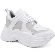 Imagem de Tênis Feminino Tratorado Sneaker Chunky Classico Sola Alta-Feminino