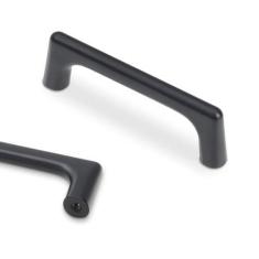 Imagem de BUKOBYHE Pacote com 10 puxadores de armário de 3 polegadas (76 mm) preto fosco puxadores de armário de cozinha puxadores de gaveta ferragens sólidas