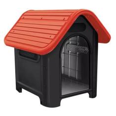 Imagem de Casinha Casa Cachorro Home Plástico Desmontável N2 Vermelho - Mecpet