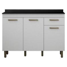 Imagem de Balcão De Cozinha São Luís Branco - Valdemóveis - Valdemoveis