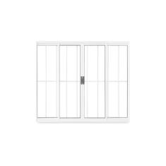Imagem de Janela De Correr Abertura Central 4 Folhas Grade Vidro Liso 1