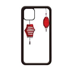 Imagem de Lanternas vermelhas Ano do Galo para iPhone 12 Pro Max Capa para Apple Mini Mobile Case