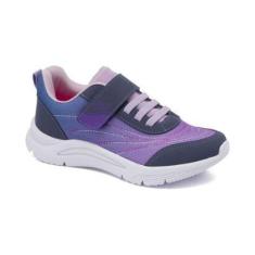 Imagem de Tênis Infantil Klin New Sport Kids Chumbo e Roxo 480.053-Feminino