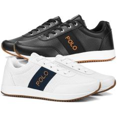 Imagem de Tênis Masculino Esporte Fino Kit 2 Pares Casual GP Conforto-Masculino