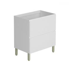 Imagem de Balcão de Cozinha 80 Cm Art 1 Porta 1 Gaveta 3016 Branco/ártico - Kits Paraná