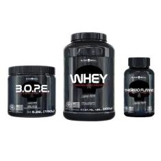 Imagem de Kit Whey + Pré-Treino Bope + Termogênico - Black Skull