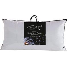 Imagem de Travesseiro Conforto de Plumas Premium Fibra extra tipo Pluma de Ganso