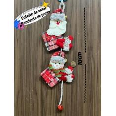 Imagem de Enfeite De Natal Pendente De Porta / Parede Papai noel E Boneco Nerve(