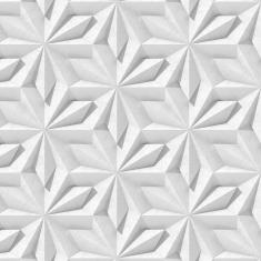 Imagem de Papel De Parede 3D Folhas Geometricas Autocolante Decorativa