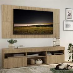 Imagem de Rack Painel TV 65'' com 2 portas Londres Multimóveis Rustic