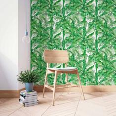 Imagem de Papel De Parede Adesivo Folhas Tropicais N014210 Rolo0,58X3M