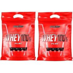 Imagem de Kit 2 Wheys 100% Pure Integralmedica 900G Baunilha E Morango - Integra