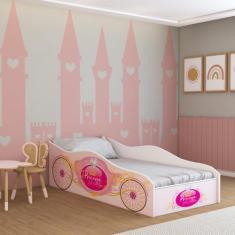 Imagem de Cama Infantil Carriage Fantasy Rosa - Panorama Móveis