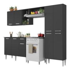 Imagem de Cozinha Completa Compacta Pequim Up Multimóveis com Balcão - Preto
