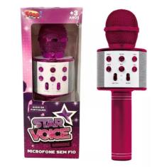 Imagem de Microfone Infantil Bluetooth Star Voice Zoop Toys Rosa