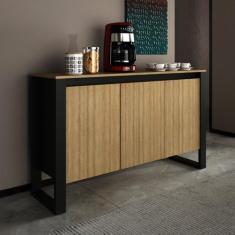 Imagem de Balcão para Escritório 136cm com 3 Portas e 1 Prateleira ME4147 - Tecn