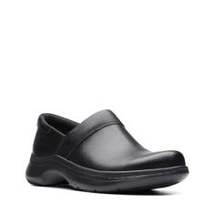 Imagem de Clarks Tênis unissex ClarksPro Gem, cano preto, 0 EUA feminino, Leat preto, 0 Women/0 Men