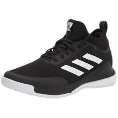 Imagem de adidas Crazyflight Tênis feminino de vôlei médio, Preto/branco/preto, 9