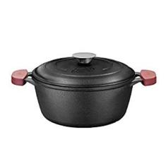 Imagem de Caçarola De Ferro Fundido C/ Tampa De Ferro Nº 24 Mta