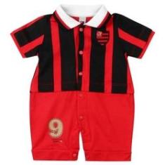 Imagem de Macacão Bebê Flamengo Uniforme Campo Oficial