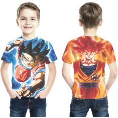 Camisa, Camiseta Goku Desenho Dragon Ball Z Blusa Dbz