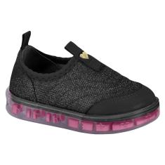 Imagem de Tenis Molekinha 2726.200 Led Slip On Calce Fácil Infantil-Feminino