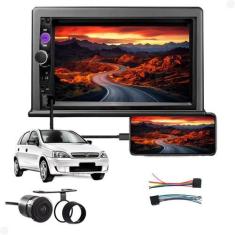 Imagem de Kit Central Multimidia Mp5 2 Din Corsa Classic Hatch Sedan - First Opt