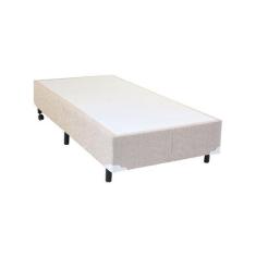 Imagem de Cama Box Solteiro Simples Mega Colchões Chenille Blanc - 078X188