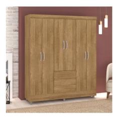 Imagem de Guarda-Roupa Casal 6 Portas Panama Nature