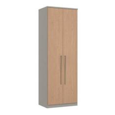 Imagem de Guarda Roupa Modulado Elegance 2 Portas E 2 Gavetas-Cinza/Carvalho - M