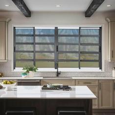 Imagem de Janela Elite com Travessas 4 Folhas Moveis 120 X 240 Vidro Reflex