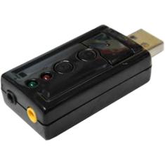 Imagem de Adaptador de Áudio Microbon USB WF027 com Placa de Som 3D 7.1 Virtual