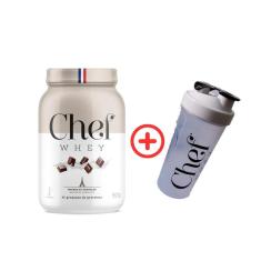 Imagem de Whey Protein Gourmet Zero Lactose 907G - Mousse De Chocolate + Coqueteleira - Chef Whey
